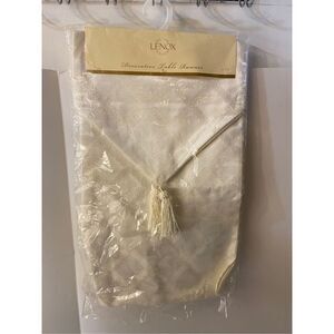 Lenox‎ table runner cream color 14x70 rn#15028 VIntage